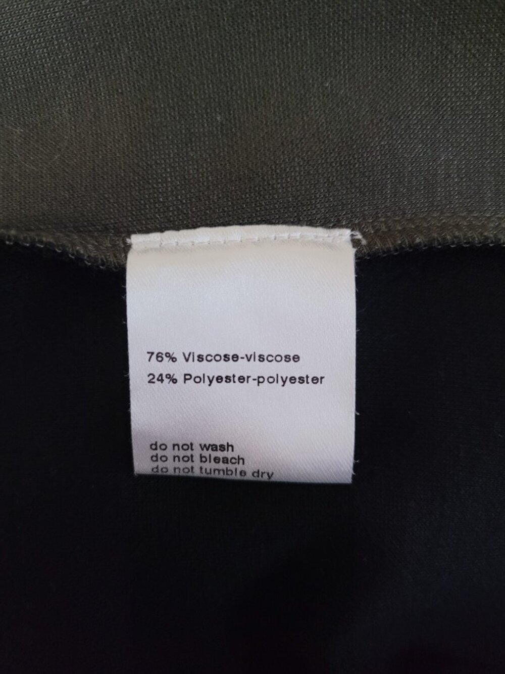 Akris Punto Colorblock Pullover Dress Size 6 Olive Black Exposed Zip - Picture 6 of 7